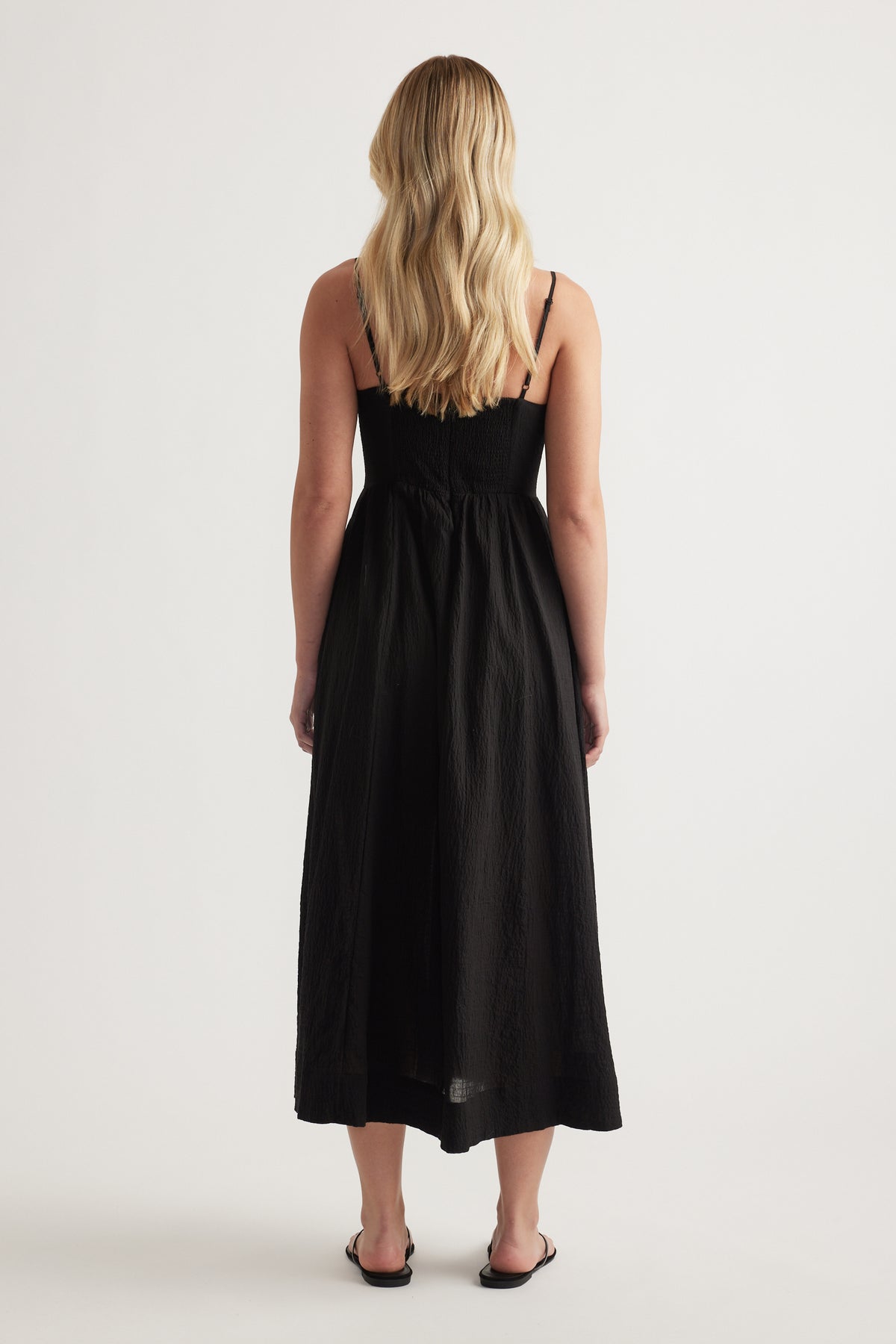 Maya Cinched Midi Dress