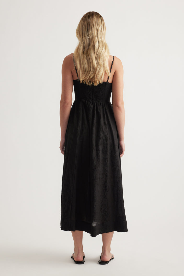 Maya Cinched Midi Dress