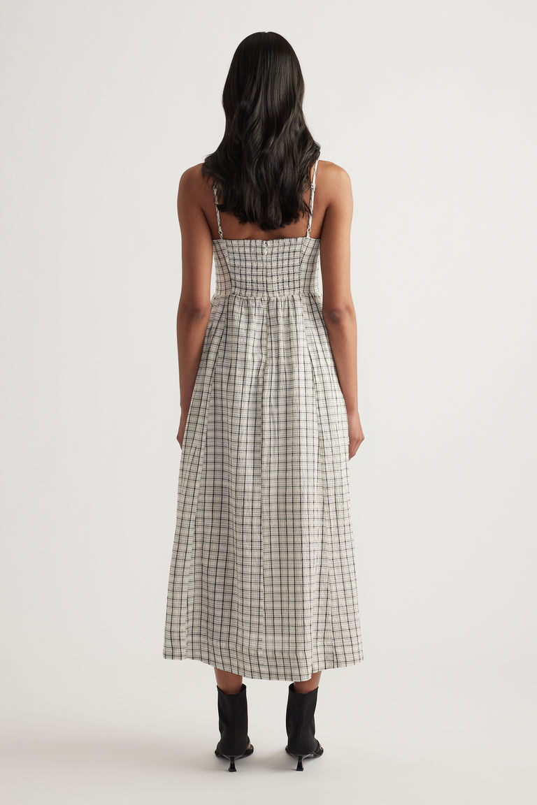 Maya Cinched Midi Dress