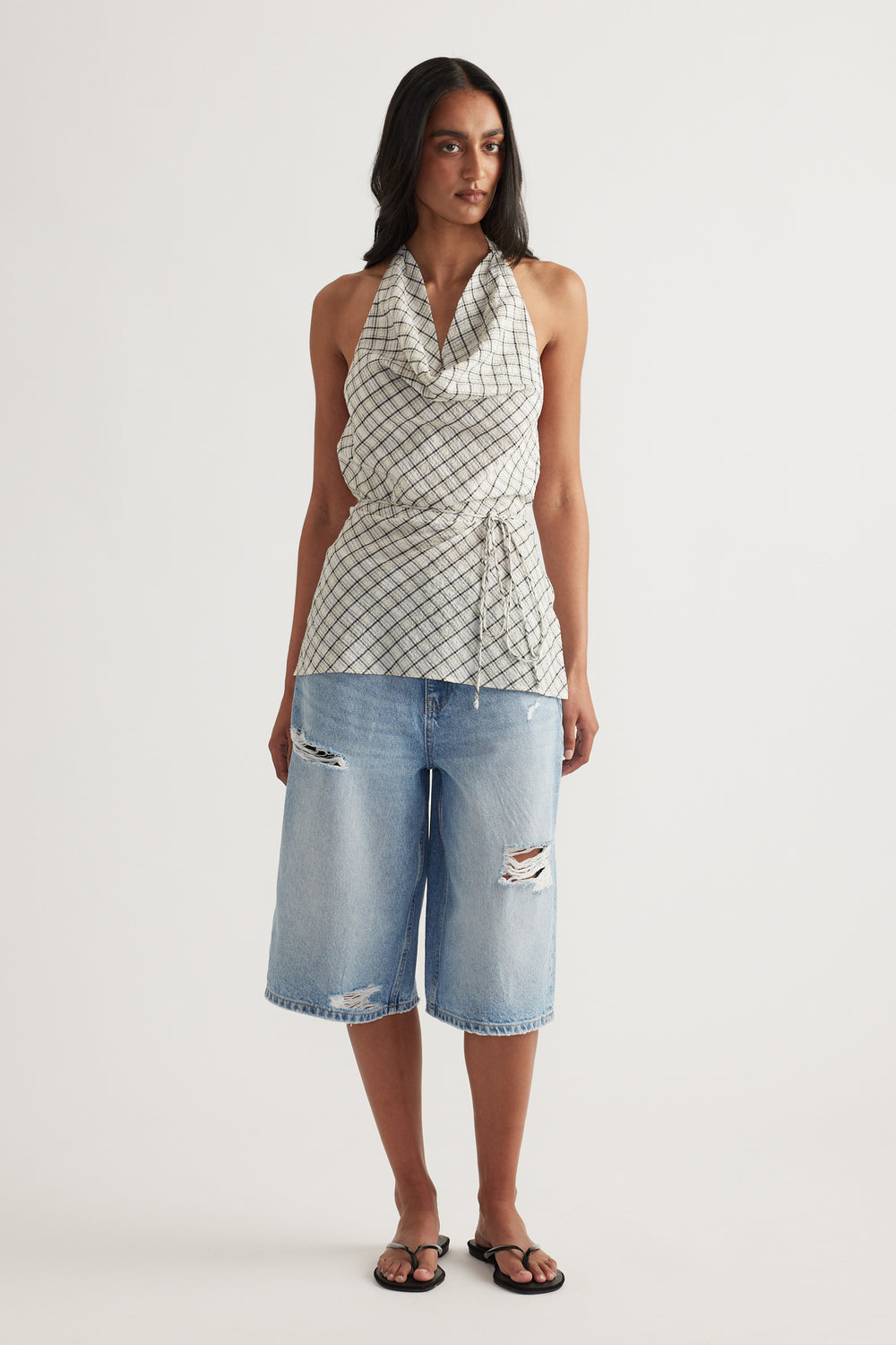 Gwen Textured Halter Top