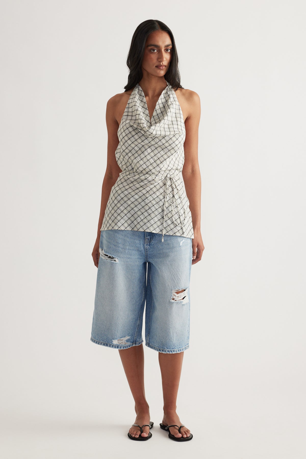 Gwen Textured Halter Top