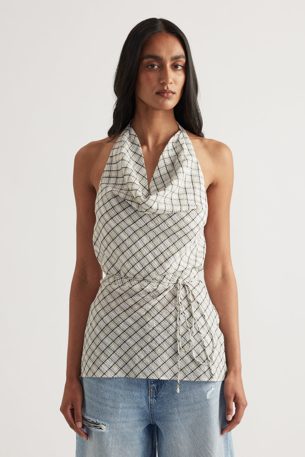 Gwen Textured Halter Top
