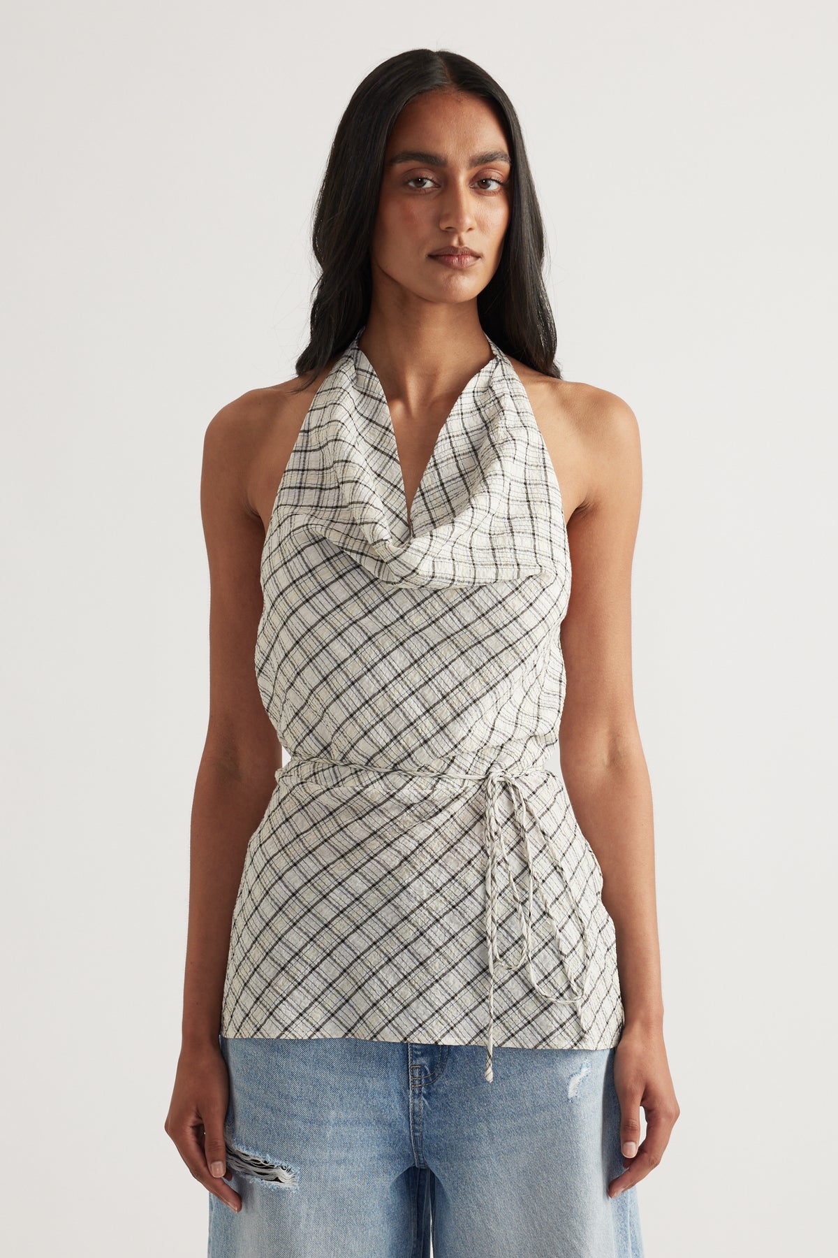 Gwen Textured Halter Top