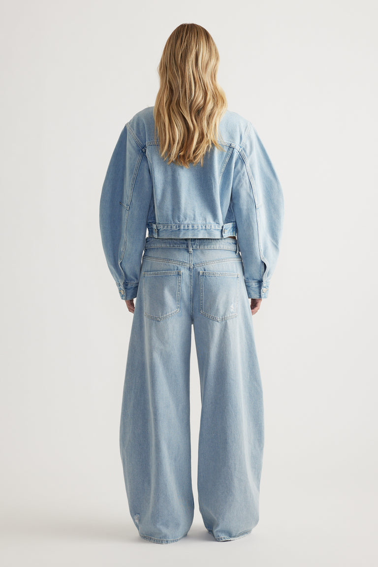 Elle Cropped Denim Jacket