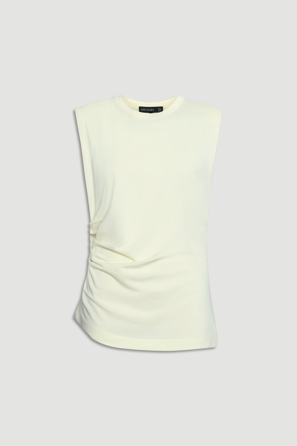 Ella Shoulder Pad Ruched Tank