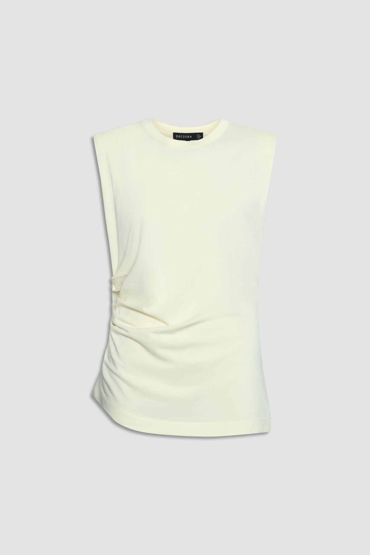 Ella Shoulder Pad Ruched Tank