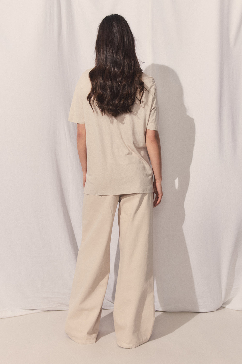 D-Luxe Linen Blend Logo Tee