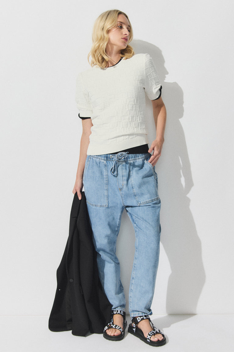 D-Luxe Monogram Knit Top