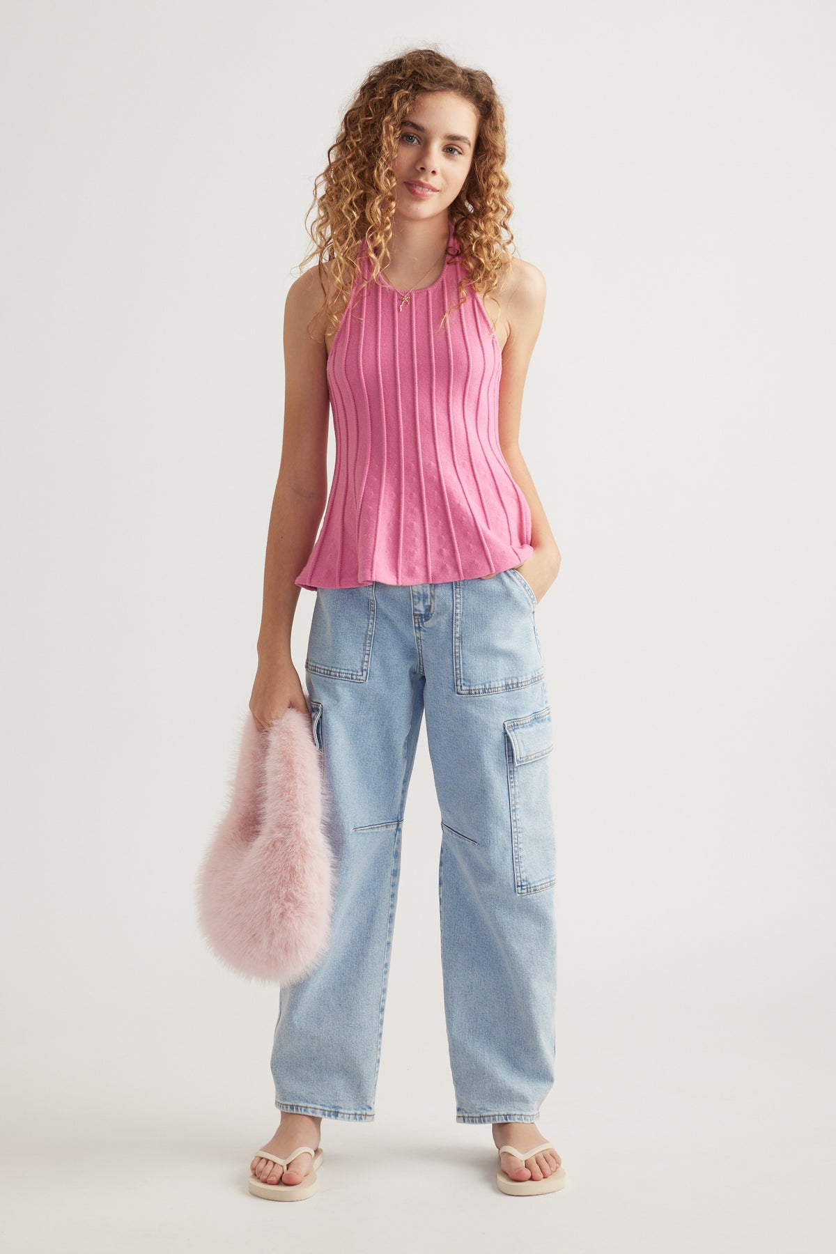 Girls Pip Halter Neck Top
