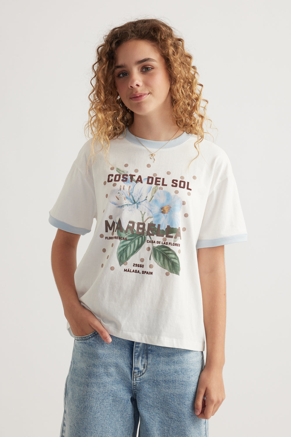 Girls Oversized Beach Tee