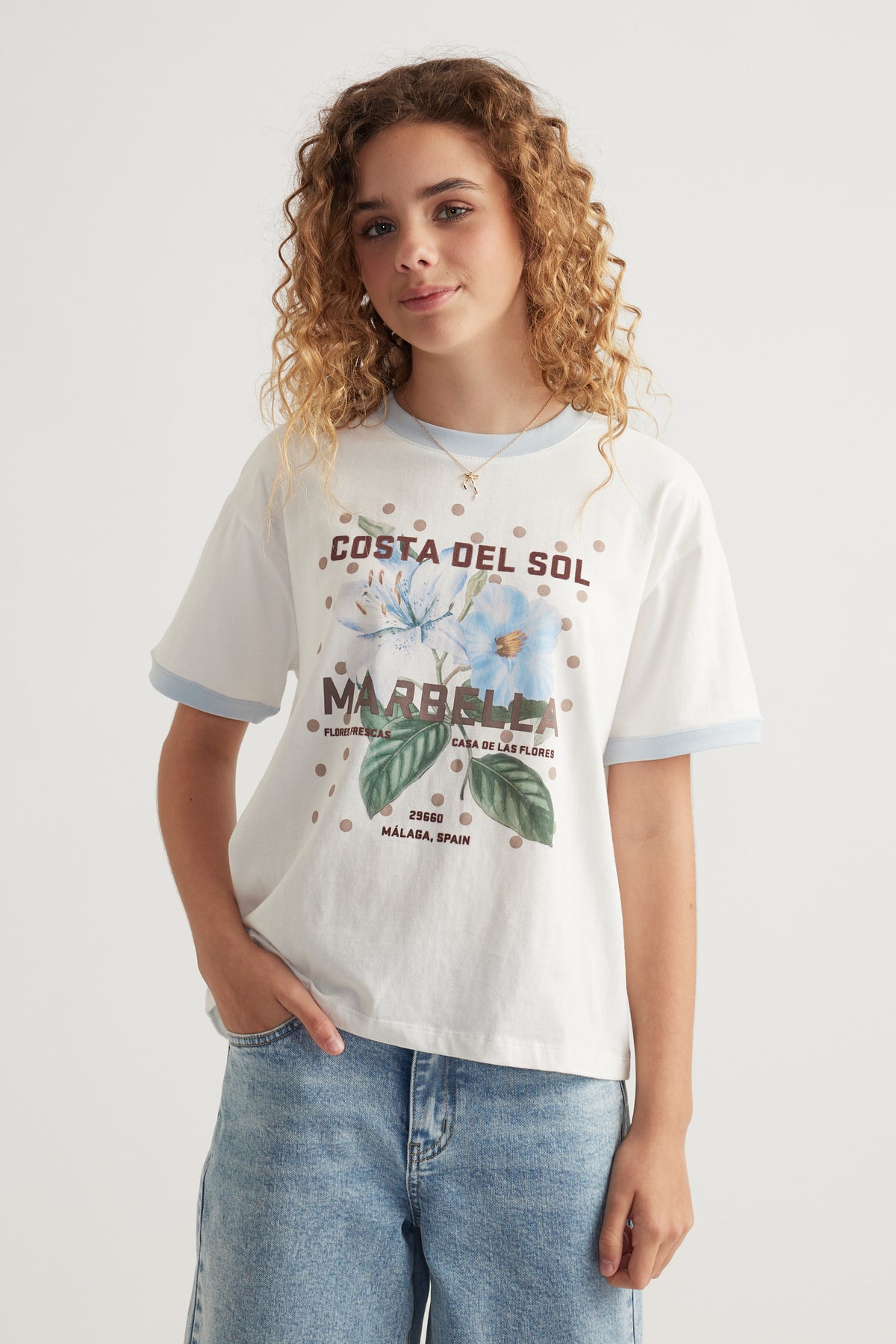 Girls Oversized Beach Tee