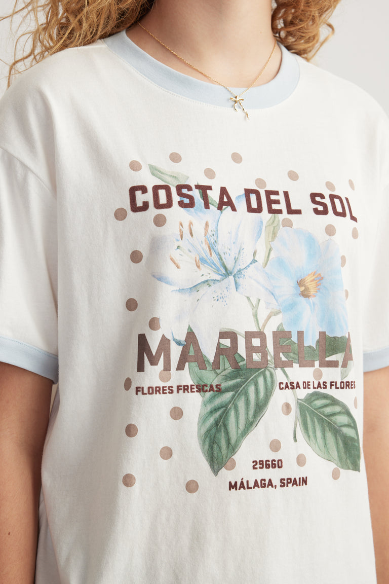 Girls Oversized Beach Tee