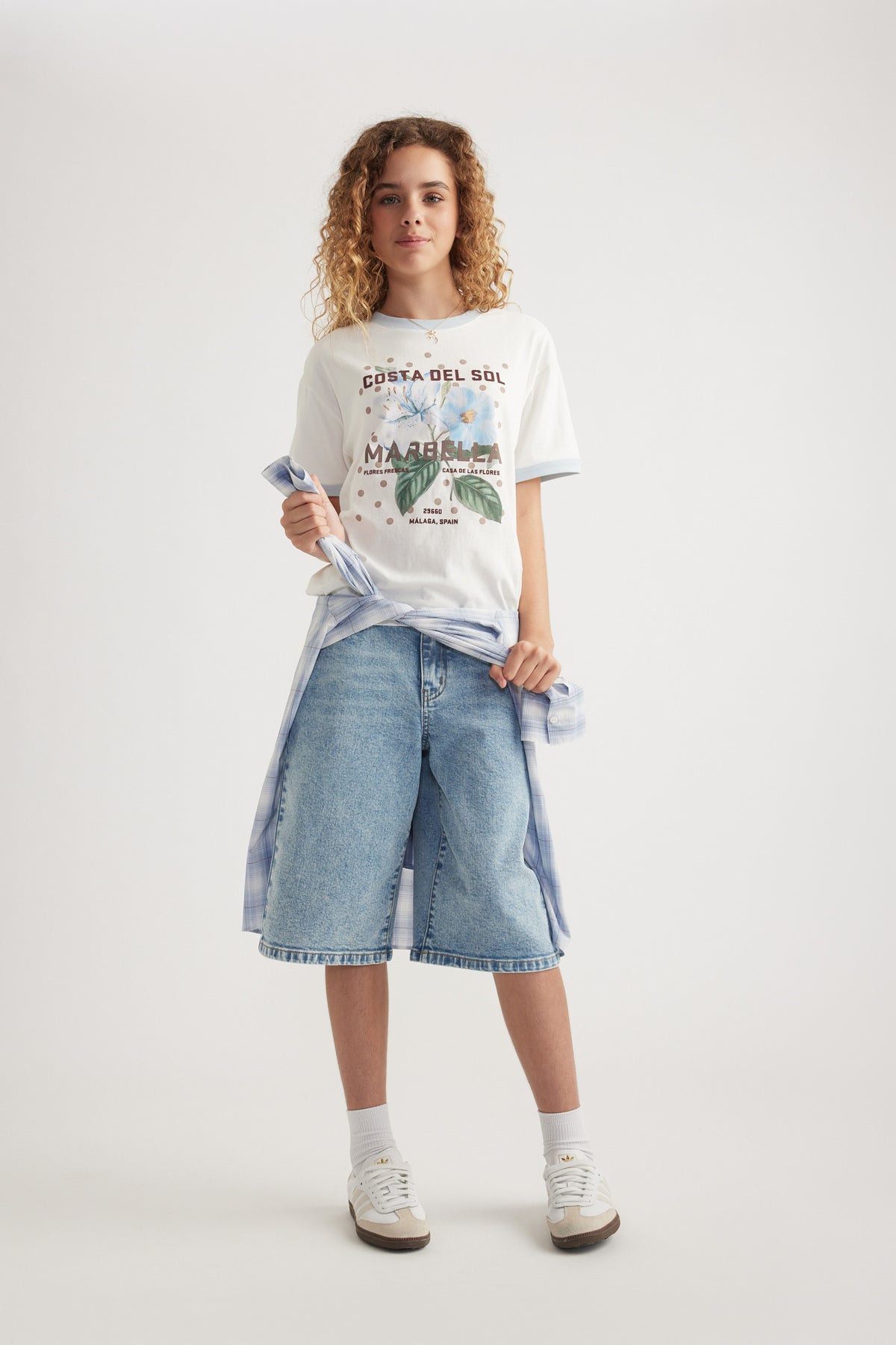 Girls Oversized Beach Tee