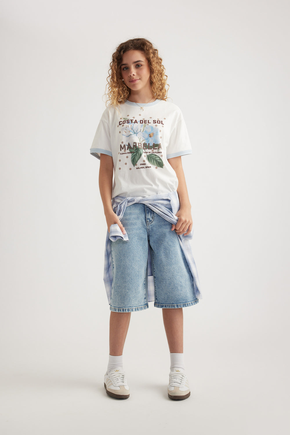 Girls Oversized Beach Tee
