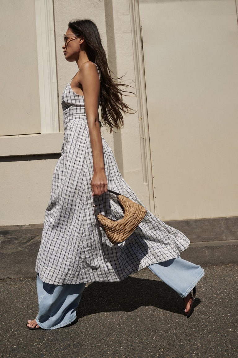 Maya Cinched Midi Dress