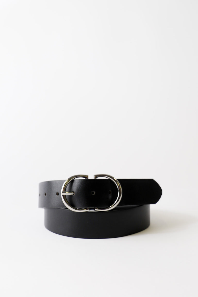 Double Half Moon Buckle Belt